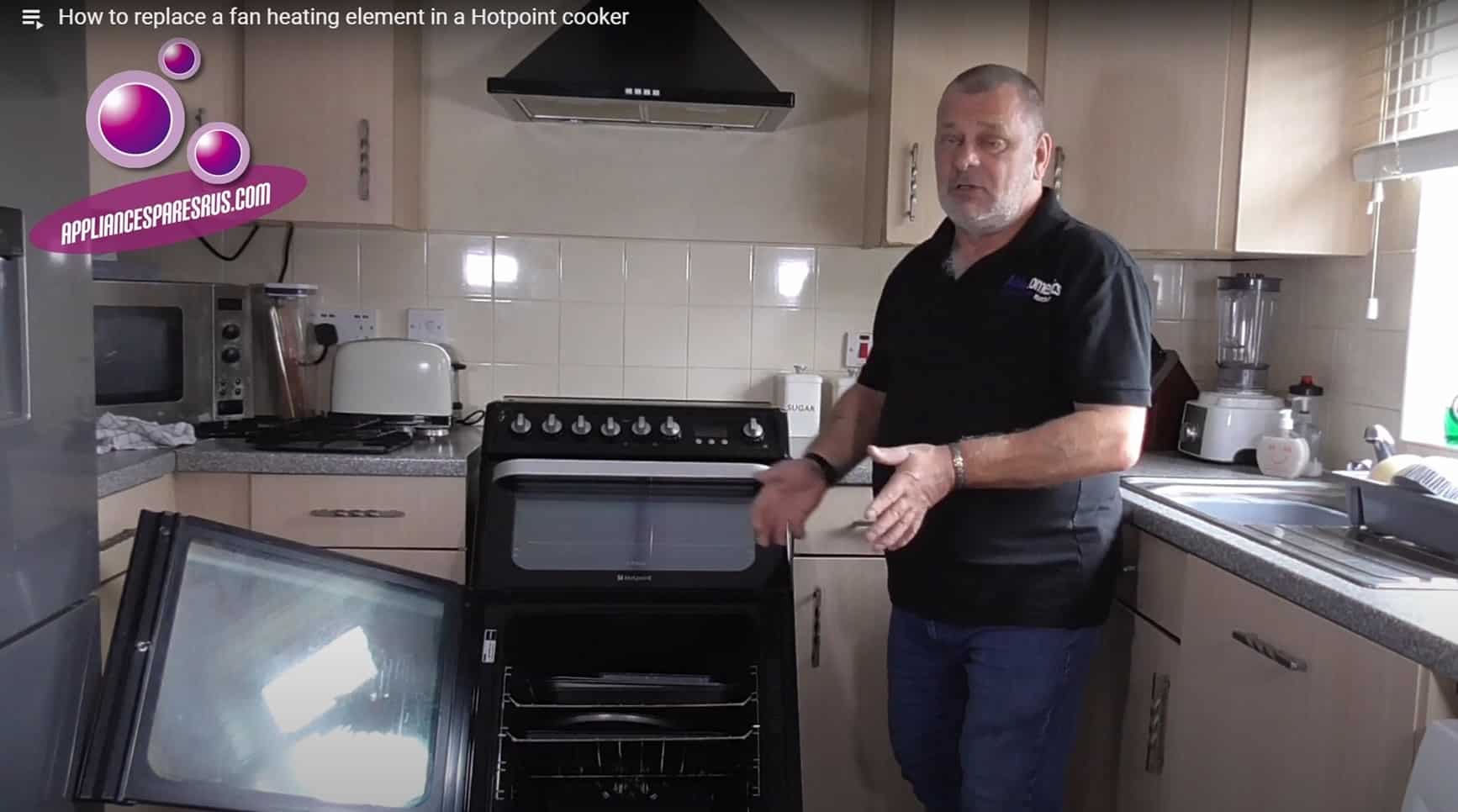 replace oven element in Hotpoint cooker